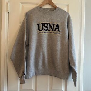 Vintage US Naval Academy Sweatshirt USNA Jan-sport 1990s Size Large